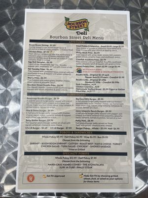 tobacco plus lake charles menu Bourbon Street Deli, 1400 St Charles St, Houma, LA 70360, US