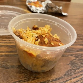 Two Bros Pizzeria - Lol "riceball" smashed into a soup container - Pizza Near Me - Levittown, New York
