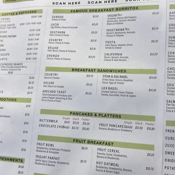 Rose Bakery Cafe - The menu lists various breakfast options including burritos, sandwiches, pancakes, and breakfast bowls at Rose Bakery Cafe in Orange, CA, with prices and descriptions. - Bakeries Near Me - Orange, California