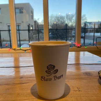 Slow Burn Coffee - Drinking my coffee as I enjoy this beautiful morning and some good music. - Coffee Roasteries Near Me - Albuquerque, New Mexico