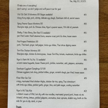 Yuan Wonton - Menu - Food Trucks Near Me - Denver, Colorado