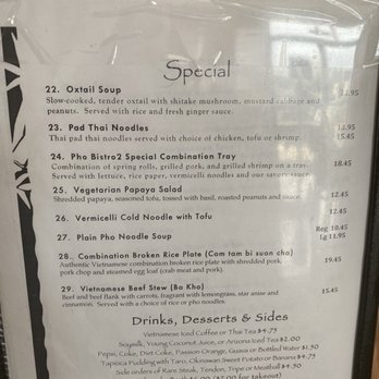 Ocean Pho - Menu - Vietnamese Near Me - Honolulu, Hawaii