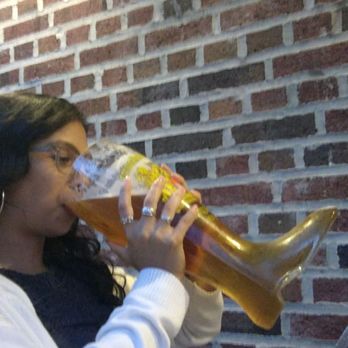 Max Bratwurst und Bier - Das boot (2liter) , yes there is a 1 liter boot as well - German Near Me - Astoria, New York