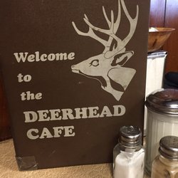 Deerhead Cafe - Menus on the table, you can leave a business card inside