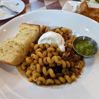 Paesanos - Pork Fusilli with the Habanero Pesto on the side - Italian Near Me - Davis, California