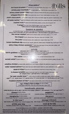 Menu photo 2 The Hills Tucson, AZ