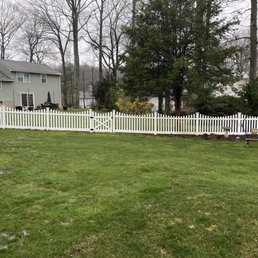 Back yard with gate.