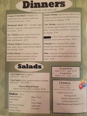 Menu photo 5 Minney's Family Restaurant Frametown, WV