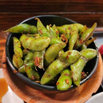 Kaori Sushi - Spicy Garlic Edamame - Sushi Bars Near Me - Fullerton, California Kaori Sushi - Spicy Garlic Edamame - Sushi Bars Near Me - Fullerton, California