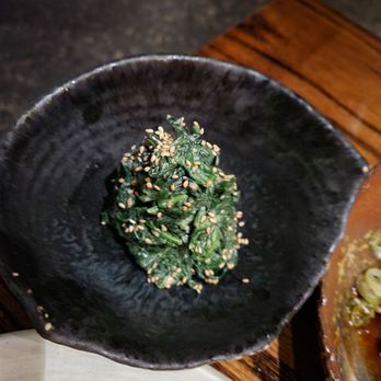 Zuma - One of 10 courses of Omakase 3-17-2021 $150pp. All amazing... totally a steal!! Cold spinach with sesame sauce - Japanese Near Me - Las Vegas, Nevada Zuma - One of 10 courses of Omakase 3-17-2021 $150pp. All amazing... totally a steal!! Cold spinach with sesame sauce - Japanese Near Me - Las Vegas, Nevada
