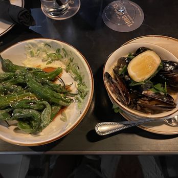 The Third Place - Blistered Shishito Peppers & Bowl of Mussels - Bars Near Me - Lancaster, California The Third Place - Blistered Shishito Peppers & Bowl of Mussels - Bars Near Me - Lancaster, California