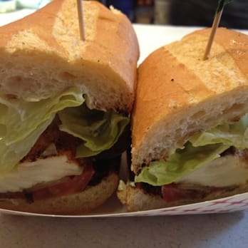 Market Grill - Halibut Sammy on oh-so fresh LePanier frenchie. - Seafood Near Me - Seattle, Washington Market Grill - Halibut Sammy on oh-so fresh LePanier frenchie. - Seafood Near Me - Seattle, Washington