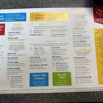 Biscuits Cafe - Menu front - Breakfast & Brunch Near Me - Beaverton, Oregon Biscuits Cafe - Menu front - Breakfast & Brunch Near Me - Beaverton, Oregon