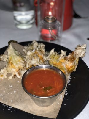 Photo of Crossroads - Los Angeles, CA, US. "Ricotta" squash blossoms