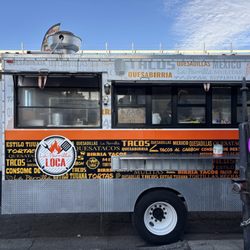 La Parrilla Loca - Order at the tent inside the fence, then bring your order receipt to the truck for them to make your food