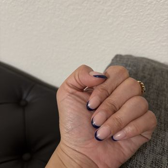 Gloss Nail Spa - Builder gel w French tips - Nail Salons Near Me - Pasadena, California