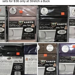 Stretch a Buck - For queen and king sheet sets for $21.99 Or two for $36 lots of different colors Limited supply