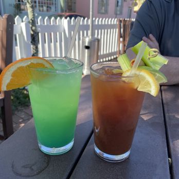O. C. White's Restaurant - Bimini breeze and spicy Bloody Mary - Seafood Near Me - St Augustine, Florida