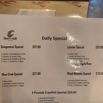 Crafty Crab - Daily Special - Seafood Near Me - Houston, Texas