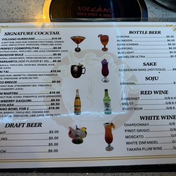 Volcano Hot Pot & Bbq - Drink Menu - Hot Pot Near Me - Hollywood, Florida Volcano Hot Pot & Bbq - Drink Menu - Hot Pot Near Me - Hollywood, Florida
