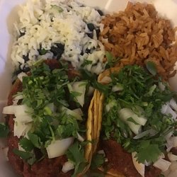 Paola Taco's - Birria taco with rice and beans