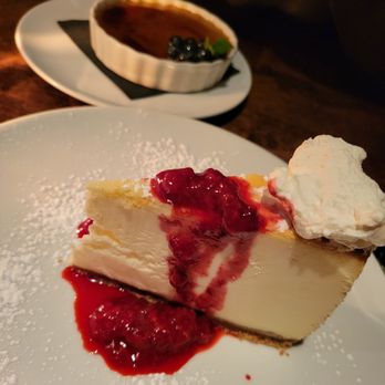 Cactus Club Cafe - Desserts: NY cheesecake and London Fog Creme Brulee - Canadian (New) Near Me - Surrey, British Columbia