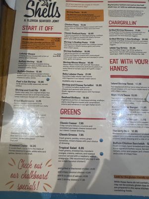 Menu photo 8 Shells Seafood St. Pete Beach, FL Menu photo 8 Shells Seafood St. Pete Beach, FL