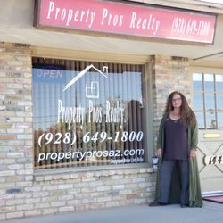 Property Pros Realty - Linda Bulka,  Broker.
In front of Property Pros Realty llc in Cottonwood,  Az.