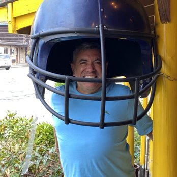 Mondo - Cool extra large helmet out front. Good for pix. - New American Near Me - Marblemount, Washington