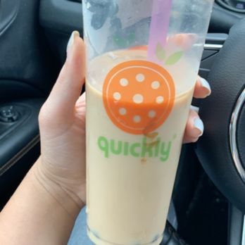 Quickly Boba Cafe - Okinawa (brown sugar) boba - Bubble Tea Near Me - Troy, Michigan