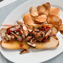Octopus Roll with fries