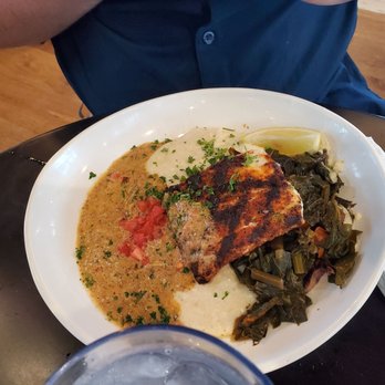 St Augustine Fish Camp - Blackened market, with amazing grits and collard greens - Seafood Near Me - St Augustine, Florida