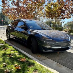 2023 Tesla Model 3, 3M tint on 4 Doors, Quarters, and Rear Windshield.
