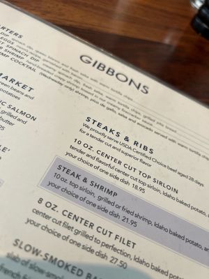 Menu photo 5 Gibbons Fine Grill Shreveport, LA Menu photo 5 Gibbons Fine Grill Shreveport, LA