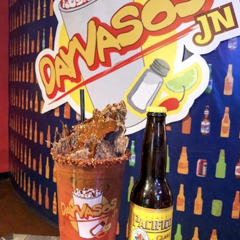 Dayvasos JN - a bloody drink and a bottle of beer - Mexican Near Me - El Paso, Texas Dayvasos JN - a bloody drink and a bottle of beer - Mexican Near Me - El Paso, Texas