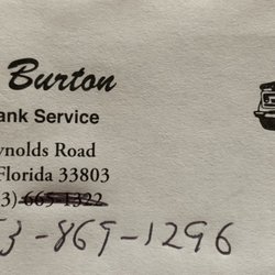 Louie Burton Septic Tank Services