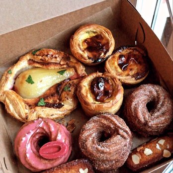 Café Dear Leon - Egg tarts, crullers (French and strawberry), pear galette, almond financiers - Cafes Near Me - Baltimore, Maryland Café Dear Leon - Egg tarts, crullers (French and strawberry), pear galette, almond financiers - Cafes Near Me - Baltimore, Maryland