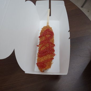 Oh K Dog - Cheddar Wrapped Corny Dog - Hot Dogs Near Me - Lewisville, Texas Oh K Dog - Cheddar Wrapped Corny Dog - Hot Dogs Near Me - Lewisville, Texas
