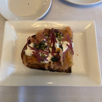 Acero - Salmon toast appetizer - Italian Near Me - Maplewood, Missouri