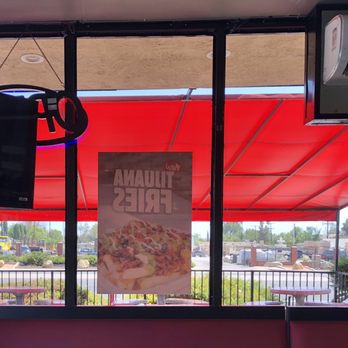 Tijuana's Tacos - Canary covering patio area - Mexican Near Me - Moreno Valley, California