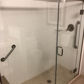 Courtyard by Marriott Lima - Nice large glass shower! - Hotels Near Me - Lima, Ohio