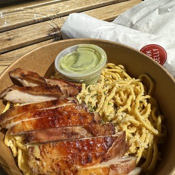 Saiga Vietnamese Eatery - Garlic Noodles with Vietnamese BBQ Chicken - Vietnamese Near Me - Irvine, California Saiga Vietnamese Eatery - Garlic Noodles with Vietnamese BBQ Chicken - Vietnamese Near Me - Irvine, California