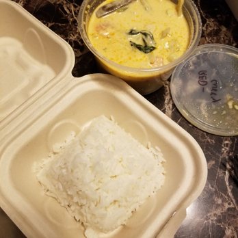 Tiny Pyramid - Thai red curry (mild) and rice - Cafes Near Me - Honolulu, Hawaii Tiny Pyramid - Thai red curry (mild) and rice - Cafes Near Me - Honolulu, Hawaii