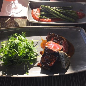 The Loft - Coffee Crusted New York Steak and Asparagus - New American Near Me - Laguna Beach, California