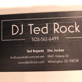 DJ Ted Rock - My current business card. - DJs Near Me - Wilmington, Delaware