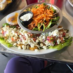 Shrimp tacos, lettuce wrapped