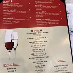 The Pub on 1 - Page 1 of the menu