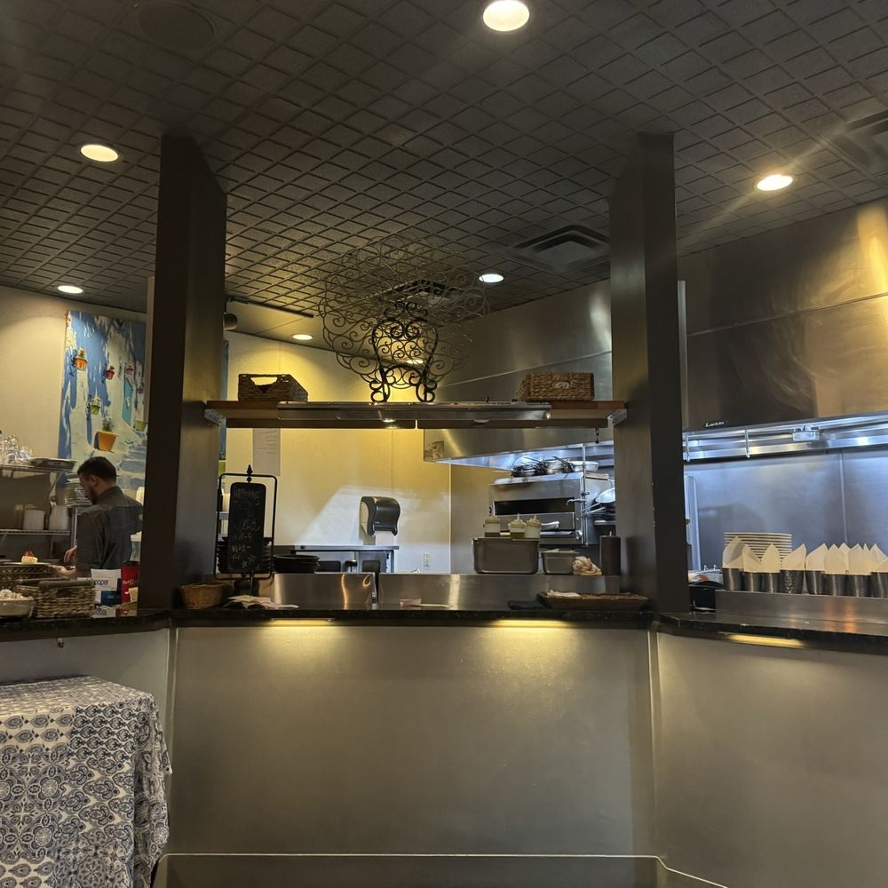 Taki's Greek Kitchen - View of the kitchen from our table. - Greek Near Me - Avon Lake, Ohio Taki's Greek Kitchen - View of the kitchen from our table. - Greek Near Me - Avon Lake, Ohio