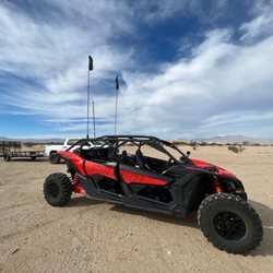 Untamed Rentals - 4 seater Can-Am getting dropped off in Ocotillo Wells.