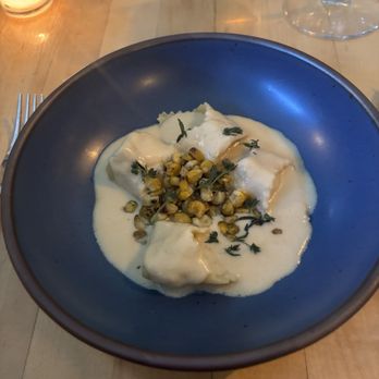 Table - Roasted corn and scallop pasta which - New American Near Me - Asheville, North Carolina